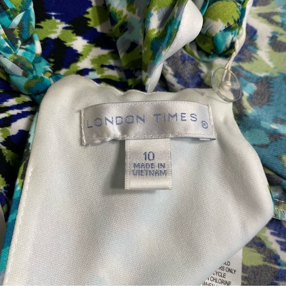 London Times Boho Chic Paisley Print Braided Neck Sleeveless Sundress. Size 10 - Picture 12 of 14